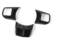 Yurefax, for Jeep, Wrangler, for Patriot, for Compass, for Cherokee dal 2011 in poi, adesivi for copertura decorazione volante interno auto ABS Adesivo per volante(Schwarz)