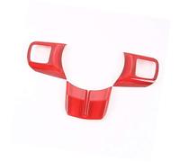 Yurefax, for Jeep, Wrangler, for Patriot, for Compass, for Cherokee dal 2011 in poi, adesivi for copertura decorazione volante interno auto ABS Adesivo per volante(Rot)