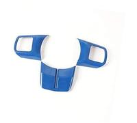 Yurefax, for Jeep, Wrangler, for Patriot, for Compass, for Cherokee dal 2011 in poi, adesivi for copertura decorazione volante interno auto ABS Adesivo per volante(Blue)