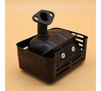Yurefax Gruppo silenziatore di scarico GX120 GX160 GX200 168F 4HP 5.5 HP 6.5HP Motore Trimmer motore Pezzi di ricambio Kit silenziatore per motosega
