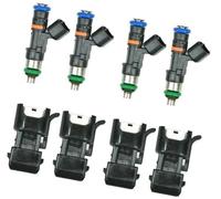 Yurefax Iniettori di carburante, for TT, for Turbo A4 TT 2.7, for 0280158117 Ricambi auto 4X Iniettori di carburante con quattro accessori 52 libbre 550 cc Iniettore di carburante