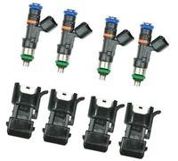 Yurefax Iniettori di carburante, for VW, for Golf, for Jetta, for 0280158117 Ricambi auto 4X Iniettori di carburante con quattro accessori 52 libbre 550 cc Iniettore di carburante