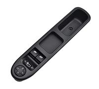 Yurefax Interruttore alzacristallo elettrico Controllo alimentazione conducente anteriore sinistro destro, for Peugeot, 207 2007-2014 OEM 6554 QC Nero Interruttore alzacristalli auto