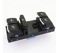 Yurefax Interruttore alzacristallo elettrico principale cromato a 10 pin, for Jetta, for MK5 MK6 GTI Golf 5 6, for Passat, for B6, for, for Rabbit 5ND 959 857 5ND959857 Interruttore alzacristalli aut
