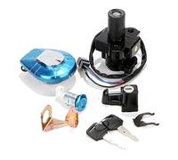 Yurefax Interruttore di accensione Tappo serbatoio carburante Coperchio del serbatoio del carburante Set di chiavi di blocco della sella for CB250 JADE250 CBX750 1984-2001 JADE 250 Interruttore a chia