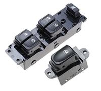 Yurefax Interruttore di controllo della finestra Interruttore dell'alzacristallo elettrico, for Hyundai, I20 93570-1J102 935701J102 93580-1J002 935801J002 Interruttore alzacristalli auto(Blue)