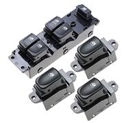 Yurefax Interruttore di controllo della finestra Interruttore dell'alzacristallo elettrico, for Hyundai, I20 93570-1J102 935701J102 93580-1J002 935801J002 Interruttore alzacristalli auto(Green)