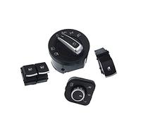 Yurefax Interruttore finestra Interruttore specchio Interruttore fari, for Volkswagen, for VW, for Passat, B6, for EOS, for Golf, Mk 5 Mk 6 Kit 4 pezzi Interruttore alzacristalli auto