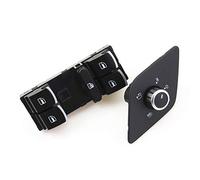 Yurefax Interruttore principale finestrino + pulsante specchietto retrovisore, for VW, for Golf MK6, for Jetta, for MK5 MK6, for Passat, for B6 CC, for, for Rabbit 5ND 959 857 Interruttore alzacrista