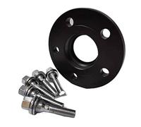 Yurefax Kit allargamento distanziali ruota 5x108 Adattatore in alluminio Hubcentric 65.1 15 20mm, for Citroen, Peugeot, bullone separatore: M12x1.25 Distanziale per ruote(BLACK 1 Piece 20mm)