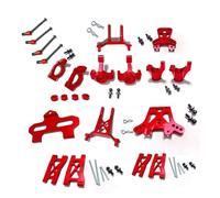 Yurefax Kit Caster Block Blocchi sterzo Braccio Sospensione, for Traxxas, for LaTrax Teton 1/18 RC Car Collegamento del Braccio di Sospensione(Rot)