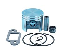 Yurefax Kit cuscinetto ad ago guarnizione marmitta fasce elastiche for pistone da 42,5 mm, for pezzi di ricambio for motosega, MS250 025 MS 250 Kit pistone per motosega