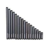 Yurefax Kit di Collegamento Asta in Metallo 17 Pezzi 20/25/30/35/40/45/50/55/60/65/70/75/80/85/90/95/100mm 1:10 RC Crawler, for assiale, for SCX10 Collegamento di Sospensione(Schwarz)