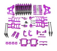 Yurefax Kit di Parti di aggiornamento in Metallo Bracci di Sospensione dell'ammortizzatore, for Accessori HSP 94111 94108 1/10 RC Car Monster Truck Collegamento del Braccio di Sospensione(Purple)
