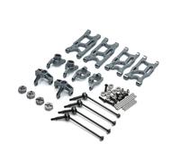 Yurefax Kit di Parti di aggiornamento in Metallo Bracci di Sospensione Fuso a snodo, for Wltoys 144001 124019 124018 LC Racing 1/14 RC Car Collegamento del Braccio di Sospensione(Lavender)