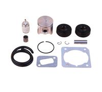 Yurefax Kit fasce elastiche da 40 mm, for Husqvarna, 340 345 Paraolio Filtro carburante Linea cilindro Silenziatore Guarnizione Cuscinetti Motosega Kit pistone per motosega