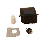 Yurefax Kit filtro carburante marmitta piastra deflettore primer, for parti di motoseghe da giardino Husqvarna, 545 550XP Kit silenziatore per motosega