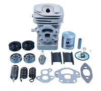 Yurefax Kit guarnizioni guarnizione cuscinetto manovella cilindro pistone da 39 mm, for Husqvarna, 240 240E 235E 235 236 236E Set di molle montaggio tampone AV for motoseghe Molla antivibrante