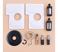 Yurefax Kit rondella frizione ingranaggio a vite senza fine pompa olio filtro aria, for STIHL, 017 018 MS170 MS180 MS180C MS 180 Ricambi for motosega 1130 124 0800 Pompa dell'olio per motosega