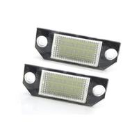 Yurefax Lampada luce targa auto DC12V 6W 24 bianca per, for Focus, 2 luci C-Max Luce targa(BLACK 2pc)