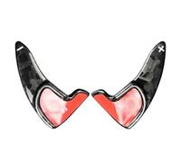 Yurefax Leva del cambio al volante for auto in fibra di carbonio, for DODGE, Challenger Charger 2015-2021 Durango 2014-2021 Accessori interni Leva del cambio per auto(BLACK Forged Pattern)
