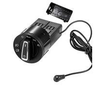 Yurefax Modulo sensore luce interruttore faro anteriore AUTO, for Golf, Passat, B5, Jetta, MK5 6, Touran, POLO, Bora, Magotan, FutureB6 Fendinebbia(BLACK 14Pin With Sensor)