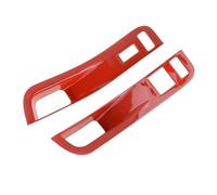 Yurefax Pannello di controllo dell'alzacristalli for auto, for Chevrolet, for Camaro, 2010-2015 LHD, rosso, anteriore sinistro destro, decorazione Copertura per interruttore della finestra