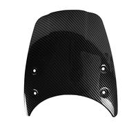 Yurefax Parabrezza ABS, paravento, paramotore, paramotore, deflettore aria, for BMW, R NINE T, parabrezza 2014 2015 2016 2017 R9T Scrambler ABS Parabrezza per moto(Carbon Look)