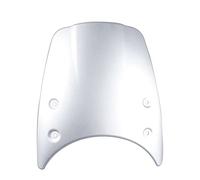Yurefax Parabrezza ABS, paravento, paramotore, paramotore, deflettore aria, for BMW, R NINE T, parabrezza 2014 2015 2016 2017 R9T Scrambler ABS Parabrezza per moto(Silver)