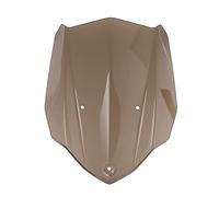 Yurefax Parabrezza for moto Parabrezza con staffa di montaggio Deflettore del vento for flusso d'aria, for, MT-03 2016 2017 2018 Parabrezza per moto(Braun)