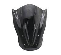 Yurefax Parabrezza Parabrezza con staffa di montaggio Deflettori d'aria, for, MT07 FZ07 2014 2015 2016 2017 Parabrezza per moto(Schwarz)