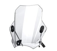 Yurefax Parabrezza universale for moto, for BMW, G310R R1150R R1200R F800S F800ST F650GS CB500X NC700X NC750X Bicicletta Scooter elettrico Parabrezza per moto(Transparent)
