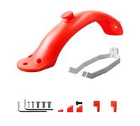 Yurefax Parafanghi Neri Ali for Scooter Parafango Posteriore Protezione Supporto Parti in plastica Viti Tappo in Gomma, for Xiaomi, Mijia M365 PRO Parafango per Skateboard(Rot)