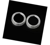 Yurefax Parti adesivi pulsanti automatici, for W176 W246 2013 2014 2015 2016 2017 2018 Car Center Aria condizionata A/C Manopola Pulsanti Copertura Trim Copertura del pulsante multimediale(BLACK 2)
