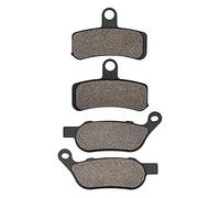 Yurefax Pastiglie freno anteriori e posteriori for moto, for Harley, Fat Boy FLSTF FLSTFB Heritage Softail Deluxe Custom Slim FLS FLSTC FXST FXSTC FLSTN Pastiglie freno per moto(Front and Rear)