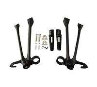 Yurefax Pedane Posteriori Moto Nero Opaco Poggiapiedi Pedane Staffa GSXR 1000 GSXR1000 2009-2017 Pedana per moto