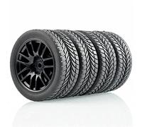 Yurefax Pneumatici Grip Wheel, for HSP, for HPI, 1/10 1:10 On-Road Speed Car RC 9062-6085 Pneumatico per Auto RC(9062B-6085)