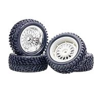 Yurefax Pneumatici in Gomma da Rally con Offset 3 mm/6 mm/9 mm, for HSP, Auto da Rally su Strada 1:10 RC 2084-7004 Pneumatico per Auto RC(2084-7004-Offset3mm)