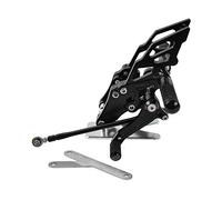 Yurefax Poggiapiedi regolabile for motocicletta, set arretrato, poggiapiedi arretrato, for, YZF-R15 YZFR15 V3 2017 2018 2019 2020 YZF R15 Pedana per moto(Schwarz)
