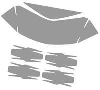 Yurefax Proteggi schermo, for Triumph, Tiger 900 GT RALLY PRO 2020 2021 Schermo antigraffio for moto Pellicola per cruscotto moto(BLACK 2 Light black)