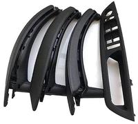 Yurefax Rivestimento della maniglia della portiera dell'auto Bracciolo per maniglia interna della portiera dell'auto, per Bmw, per X5, per X6 E70 E71 E72 2007-2013(BLACK Rhd Black 7pcs Set)