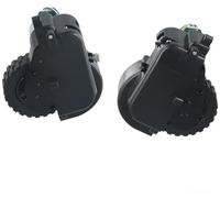 Yurefax Ruote motrici con spinta di manovrabilità progettate for i robot pulitori Tesvor, S5 S5 Max (R+L) Ruota per vuoto(BLACK R+L)