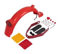 Yurefax Scooter elettrici Parafango Posteriore Parafango Fanale Posteriore Staffa Set Parti, for Xiaomi, M365 PRO 2 1s Scooter Elettrico con Gap Cover Pad Parafango per Skateboard(Rot)