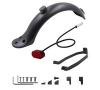 Yurefax Scooter Elettrico Parafango Ali Luce Freno, for Xiaomi, M365 PRO Supporto parafango Posteriore Viti di Protezione fanale Posteriore Parte Tappo in Gomma Parafango per Skateboard(B-Black)