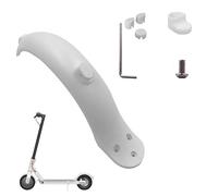 Yurefax Scooter Elettrico Parafango Ali Luce Freno, for Xiaomi, M365 PRO Supporto parafango Posteriore Viti di Protezione fanale Posteriore Parte Tappo in Gomma Parafango per Skateboard(C-White)