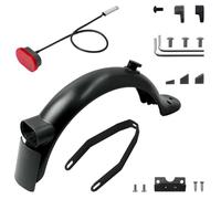 Yurefax Scooter Elettrico Parafango Posteriore Parafango Gancio Freno Set fanale Posteriore, for Xiaomi, Mi3 M365 PRO 2 1S Scooter Fanale Posteriore Targa Parte Parafango per Skateboard(Black Sets)