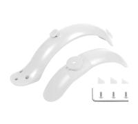Yurefax Scooter Elettrico Parafango Posteriore Pneumatico Paraspruzzi Parafango con Tappo in Gomma a Vite, for Xiaomi, M365 PRO 1S KickScooter Parafanghi Anteriori Parafango per Skateboard(White)