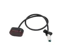 Yurefax Scooter, for Xiaomi, M365/Pro Parafango Riflettente Proteggi Shell Luce Freno Posteriore Fanale Posteriore BMS Circuito Controller Accessorio Parafango per Skateboard(Violet)