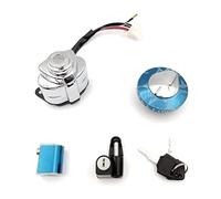 Yurefax Sedile di accensione Tappo Gas Coperchio Chiave di Blocco for Shadow VT600 400 750 Steed Magna250 VLX600 VLX 400 CA250 DDY250 Interruttore A Chiave di Accensione Del Motociclo Interruttore di