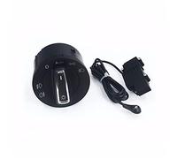 Yurefax Sensore di luce automatico con manopola interruttore fari, for VW, for Golf, 5 6, for Touran, for Passat, B6 B7, for Seat, Alhambra, for Multivan, T6 Amarok, for Sharan, for Beetle, Interrutto